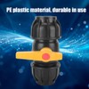 PE Plastic 50mm Diameter Ball Valve Connector Water Pipe Fitting