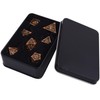 SIQUK 7 Pieces Dice Metal Set DND Dice Polyhedral Dice