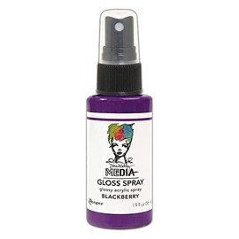 Dina Wakley Media Gloss Spray Blackberry, 2oz