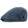 Denim Newsboy Hats Flat Cap for Men Women Adjustable Ivy