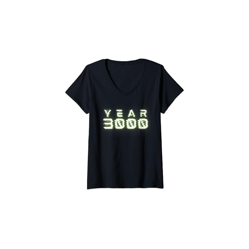Womens Year 3000 Future V-Neck T-Shirt
