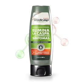 Medicasp Shampoo Anticaspa - Auxiliar en la eliminación del hongo de la caspa, alivia comezón y ardor, deja el cabello con brillo y suavidad, ideal para uso diario, contiene una botella de 400ml