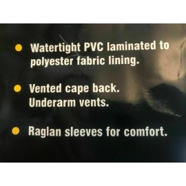 CATERPILLAR NEW CATERPILLAR CAT Safety YELLOW 35 mil Lined Rain Jacket - MEN'S SIZE 2X-LARGE