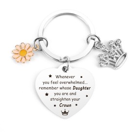 Daughter Gifts Mother&Daughter Gift DaughtersGifts from Mum DaughterBirthday Gifts Mum and DaughterGifts Step DaughterGift Daughter-Keyring Daughter's Christmas Gift Idée Cadeau Fille