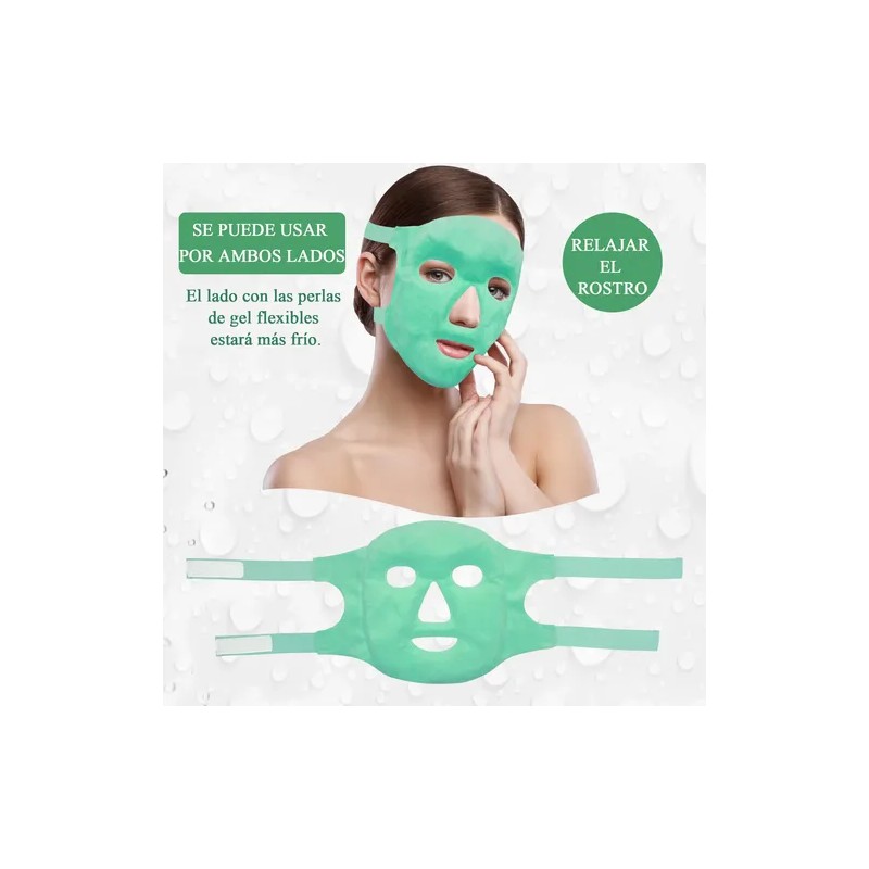 Mascarilla Facial De Hielo Hidro Gel Friocaliente Relajante