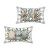 HOMFREEST Easter Pillow Covers 12 x 20 Set of 2