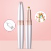 Electric Eyebrow Trimmer Rechargeable Stainless Steel Automatic Eyebrow Groomer for