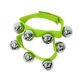 KC Wrist Bells Wrist Ring Bells 2 Pack 1 Pair D – RB01 , green