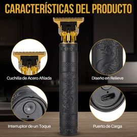 Lukovee Rasuradoras Eléctrica de Hombres Impermeable, 7en1 Set de Profesional Cortadora de Cabello para Hombre Afeitadoras, Cortapelos para Hombre Recargable USB, Shaver Recortadora Barbero Baja Ruido