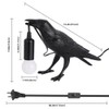 Shandaglo Crow Lamp Raven Table Lamp with Bulb, Crow Light