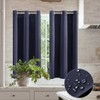 XTMYI Waterproof Bathroom Shower Window Curtains,Blackout Privacy Grommet Light Heat