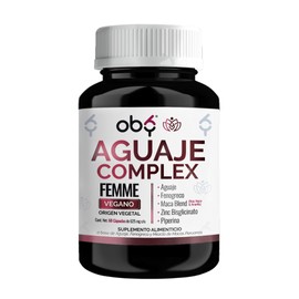 Aguaje Complex OBY | Aguaje con Fenogreco, Maca Blend y Zinc | Potenciado con Piperina para Mejor Biodisponibilidad | Formula Botanica Avanzada | Suplemento Alimenticio Vegano | 60 Capsulas Veganas