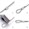 INCREWAY 200pcs M2 Aluminum Sleeves Clip Single Oval Hole Cable