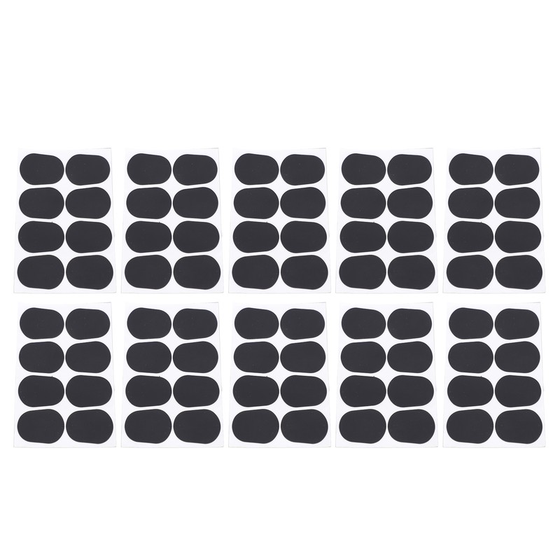 80Pcs Sax Mouthpiece Pad Silicone Black Cushion Patches Wind Instrument