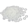 TOP-VIGOR 200Pcs M6 Clear Nylon Flat Washers, 12mm OD 6mm