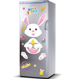 16 Pieces Happy Easter Bunny Refrigerator Magnets Fridge Magnet Sticker Bunny Easter Egg Magnet Sticker Easter Decoration for Easter Party Decor Home Kitchen Door Cabinet