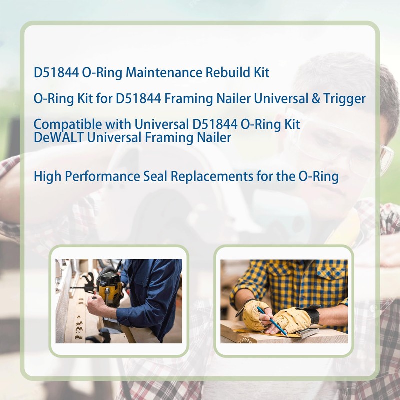 D51844 O-Ring Maintenance Rebuild Kits for DeWALT D51844 D51845 D51822