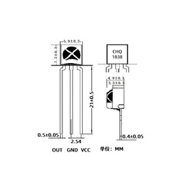 WINGONEER 10PCS yuniba-sarurimo-tokontoro-rumozyu-ru chq1838 Infrared Receiver Transmission