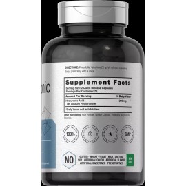 Horbaach Hyaluronic Acid Capsules | 200 mg | 150 Count | Non-GMO | by Horbaach