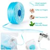 Coconut-Oil Infused Woven Dental Floss,Deep Clean Natural Vegetable Waxed Floss,Extra