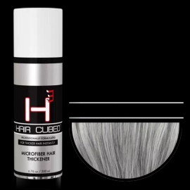 HAIRCUBED Hair Cubed Hair Building Fiber Hair - Organic/WProof Grey