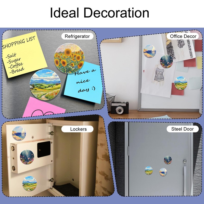 50 Pcs Magnetic Painting Canvas Panel Mini Canvas Boards for