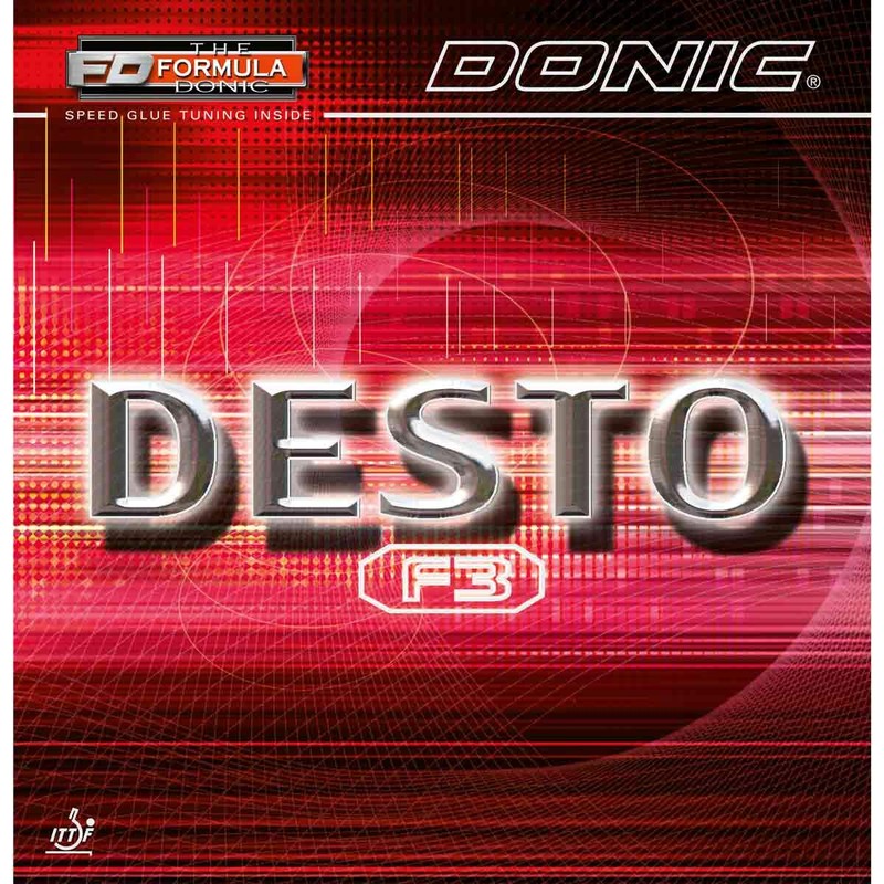 DONIC Rubber Desto F3, options 2.3 mm, red