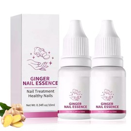 Fungigone Nail Treatment, 2Pcs Ginger Extract Nail Serum, Nails Repair & Growth Formula, Natural Nails Strengthener for Brittle, Discolored Toenails