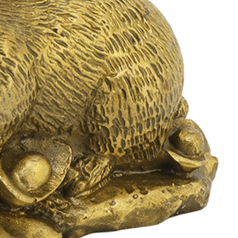 Bunny Statue Sturdy Brass Retro Look Fine Details Stable Durable