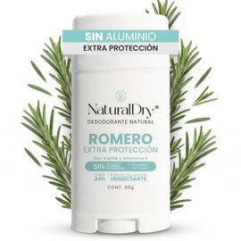 NaturalDry Desodorante Natural Extra Protección Romero 50g                                                                                            