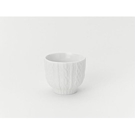 セメントプロデュースデザイン 湯呑み Trace Face Knit Wear ホワイト 250ml トレースフェイス TF-01wh