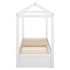 LINKHOO Twin Size House Bed with Trundle for Kids, Wooden