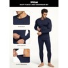 TSLA CLSL Men's Thermal Underwear Set, Microfiber Soft Fleece Lined