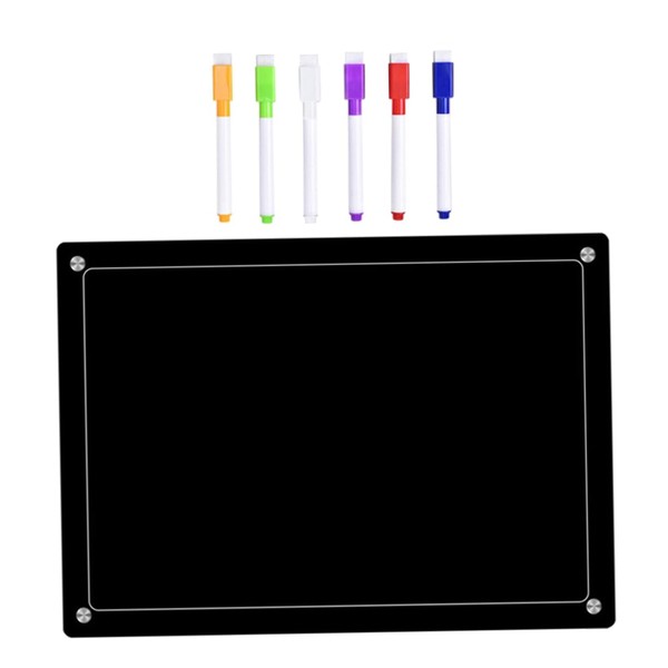 Parliky 1set Magnetic Weekly Planner Board Erasable Whiteboard Chalk Marker