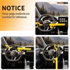 NOEAIKE Steering Wheel Lock,Heavy Duty Anti-Theft Car Device,Adjustable Length Locking