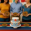 50 Pcs Platos De Barro Mexicanos Paper Plates – Terracotta-Style