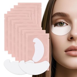 LASHVIEW 50 Pairs Under Eye Pads Eyelash Extension 100% Natural Hydrogel Patch Lash Gel Pad for Extensions supplies Beauty Eyelash Extension Tools