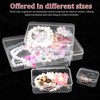 DIYEAH Small Clear Plastic Storage Container 24Pcs Storage Boxes with