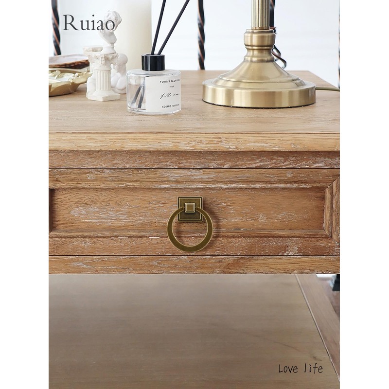 ACEWARMS 4 Pack 2-1/2 inch Antique Brass Cabinet Knobs, Zinc