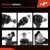 A-Premium Set of 8, Front Sway Bar Link, Upper Ball
