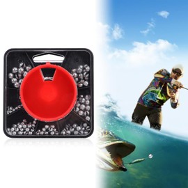 Fishing Accessories Split Shot Fishing Weights Sets, 7 Division Soft Metal Alloy Fishing Sinkers Coarse Fishing Dispenser Weights Shot for Stabilizing Fishing Line Bait (179)