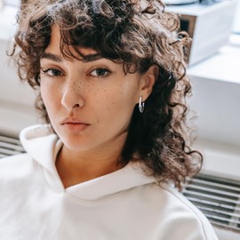 Hoop Earrings, Hoop Earrings with Sparkling Cubic Zirconia, Hypoallergenic Hoop Earrings for Women, Cubic Zirconia, No Gemstone