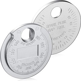 Weewooday 2 Pieces Spark Plug Gap Tool Spark Plug Gap Gauge Measuring Tool Wire Spark Plug Gap Gauge Tool Scaled from 0.020 to 0.100 Inch