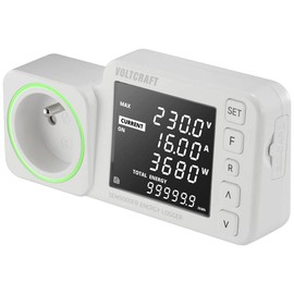 VOLTCRAFT SEM5000 FR Energy Cost Meter Cost Forecast, Alarm Function, Adjustable Current Tariff, Data Logger Function