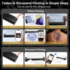 Bagana Tattoo Stencil Printer, 2-in-1 Wireless Bluetooth Thermal Printer for