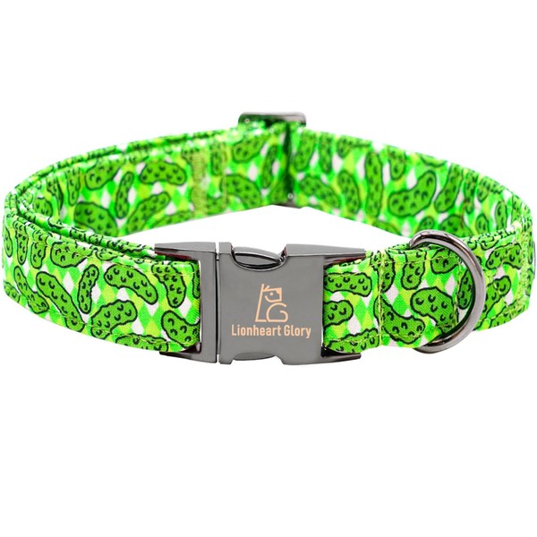 Lionheart glory Green Dog Collar Cucumbers Dog Collar Femal/Meal Collars
