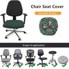 FYTXSZ Office Chair Seat Cover, Stretch Dining Room Chair Covers,