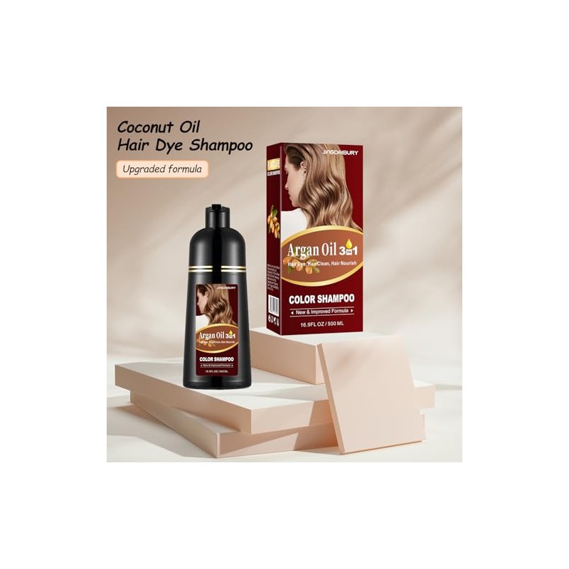Tinte para El Cabello Con Aceite de Argán Negro -