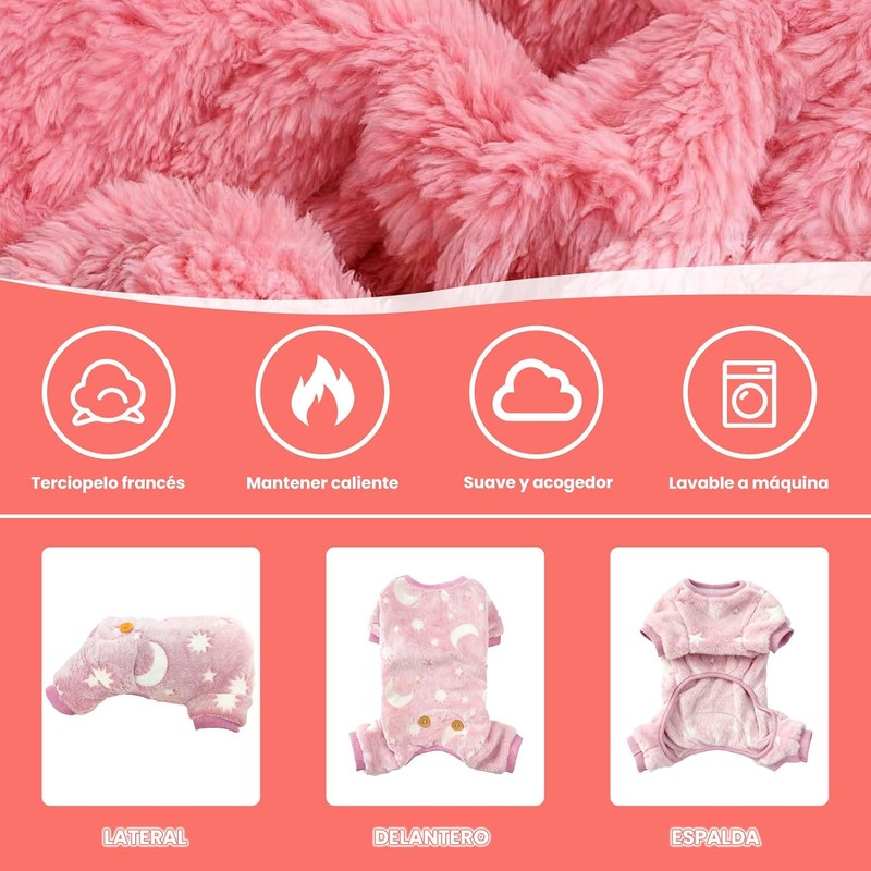 Sueter para Perros Chicos, Ropa Luminosa para Perros, Ropa para