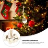 DOITOOL 10pcs Christmas Pine Cone Hanging Ornaments Felt Reusable Tree